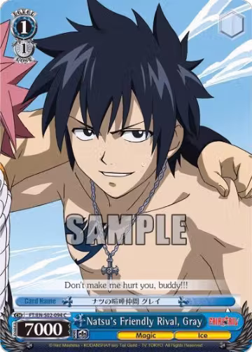 Natsu's Friendly Rival, Gray (FT/EN-S02-094 C), Fairy Tail ver.E — Weiß Schwarz card price