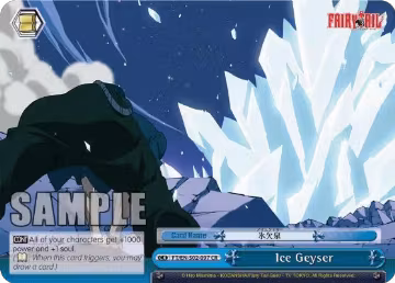 Ice Geyser (FT/EN-S02-097 CR), Fairy Tail ver.E — Weiß Schwarz card price