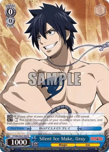 Silent Ice Make, Gray (FT/EN-S02-105 R), Fairy Tail ver.E — Weiß Schwarz card price