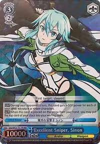 Excellent Sniper, Sinon (RRR) (SAO/SE23-TE17R RRR), Sword Art Online II — Weiß Schwarz card price