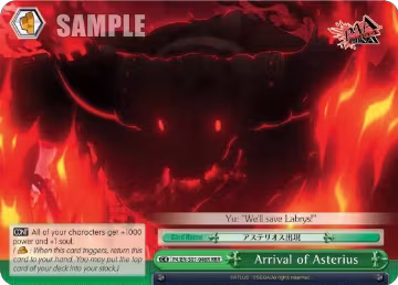 Arrival of Asterius (RRR) (P4/EN-S01-046R RRR), Persona 4 ver.E — Weiß Schwarz card price
