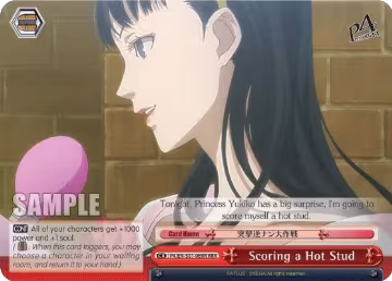Scoring a Hot Stud (RRR) (P4/EN-S01-069R RRR), Persona 4 ver.E — Weiß Schwarz card price
