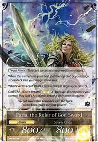 Faria, the Sacred Queen // Faria, the Ruler of God Sword (SKL-007/J), The Seven Kings of the Lands — Force of Will card price