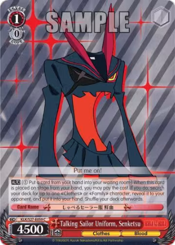 Talking Sailor Uniform, Senketsu (KLK/S27-E059 C), KILL la KILL — Weiß Schwarz card price