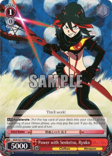 Power with Senketsu, Ryuko (KLK/S27-E061 C), KILL la KILL — Weiß Schwarz card price