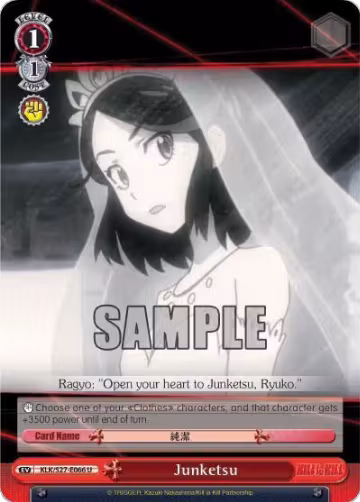 Junketsu (KLK/S27-E066 U), KILL la KILL — Weiß Schwarz card price