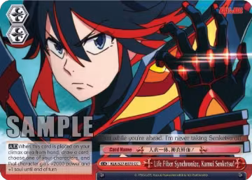 Life Fiber Synchronize, Kamui Senketsu! (KLK/S27-E070 CC), KILL la KILL — Weiß Schwarz card price