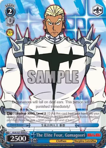 The Elite Four, Gamagoori (KLK/S27-E092 C), KILL la KILL — Weiß Schwarz card price