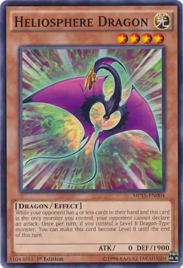 Heliosphere Dragon (MP15-EN004), 2015 Mega-Tins Mega Pack — Yu-Gi-Oh! card price
