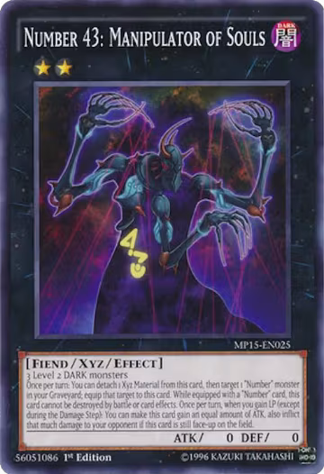 Number 43: Manipulator of Souls (MP15-EN025), 2015 Mega-Tins Mega Pack — Yu-Gi-Oh! card price