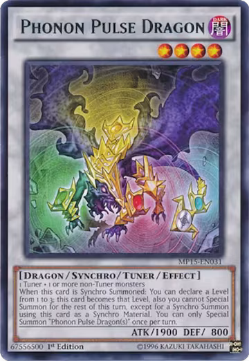 Phonon Pulse Dragon (MP15-EN031), 2015 Mega-Tins Mega Pack — Yu-Gi-Oh! card price