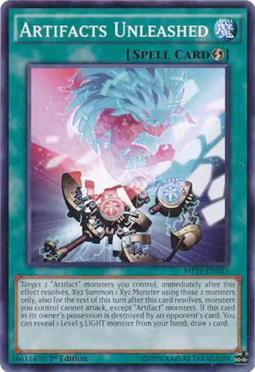 Artifacts Unleashed (MP15-EN035), 2015 Mega-Tins Mega Pack — Yu-Gi-Oh! card price