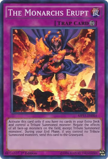 The Monarchs Erupt (MP15-EN044), 2015 Mega-Tins Mega Pack — Yu-Gi-Oh! card price