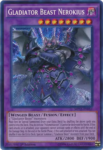 Gladiator Beast Nerokius (MP15-EN051), 2015 Mega-Tins Mega Pack — Yu-Gi-Oh! card price