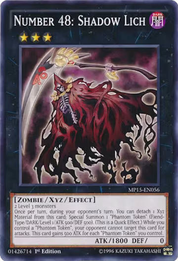 Number 48: Shadow Lich (MP15-EN056), 2015 Mega-Tins Mega Pack — Yu-Gi-Oh! card price