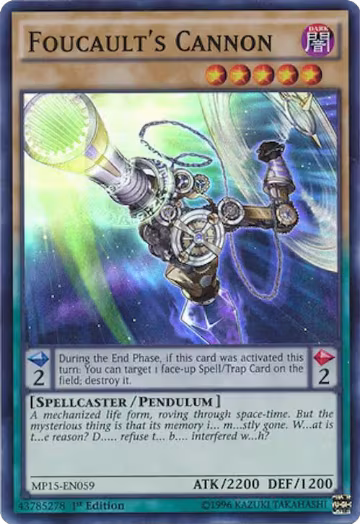 Foucault's Cannon (MP15-EN059), 2015 Mega-Tins Mega Pack — Yu-Gi-Oh! card price