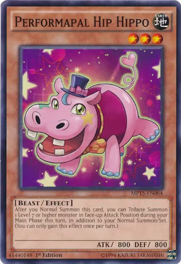 Performapal Hip Hippo (MP15-EN064), 2015 Mega-Tins Mega Pack — Yu-Gi-Oh! card price