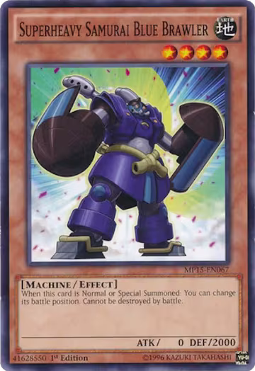 Superheavy Samurai Blue Brawler (MP15-EN067), 2015 Mega-Tins Mega Pack — Yu-Gi-Oh! card price