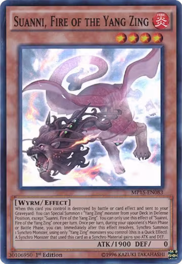 Suanni, Fire of the Yang Zing (MP15-EN083), 2015 Mega-Tins Mega Pack — Yu-Gi-Oh! card price