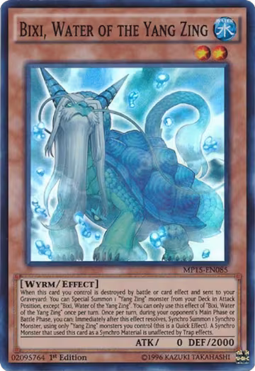 Bixi, Water of the Yang Zing (MP15-EN085), 2015 Mega-Tins Mega Pack — Yu-Gi-Oh! card price