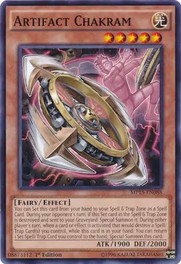 Artifact Chakram (MP15-EN088), 2015 Mega-Tins Mega Pack — Yu-Gi-Oh! card price