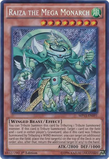 Raiza the Mega Monarch (MP15-EN091), 2015 Mega-Tins Mega Pack — Yu-Gi-Oh! card price