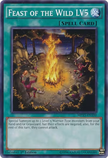 Feast of the Wild LV5 (MP15-EN100), 2015 Mega-Tins Mega Pack — Yu-Gi-Oh! card price