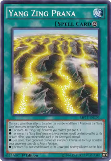 Yang Zing Prana (MP15-EN106), 2015 Mega-Tins Mega Pack — Yu-Gi-Oh! card price