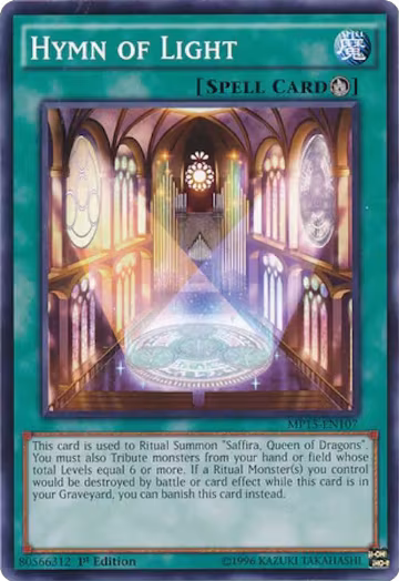 Hymn of Light (MP15-EN107), 2015 Mega-Tins Mega Pack — Yu-Gi-Oh! card price