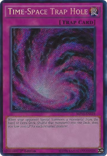 Time-Space Trap Hole (MP15-EN119), 2015 Mega-Tins Mega Pack — Yu-Gi-Oh! card price