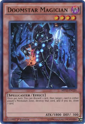Doomstar Magician (MP15-EN120), 2015 Mega-Tins Mega Pack — Yu-Gi-Oh! card price