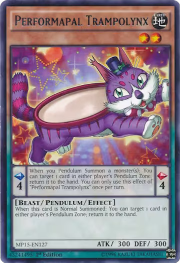 Performapal Trampolynx (MP15-EN127), 2015 Mega-Tins Mega Pack — Yu-Gi-Oh! card price