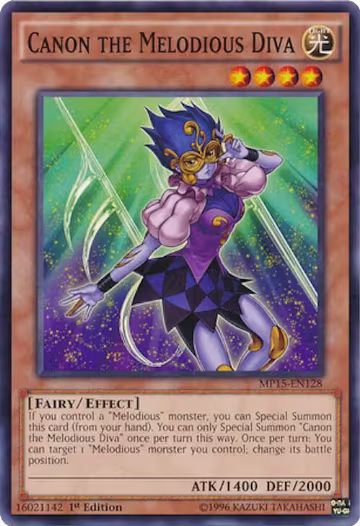 Canon the Melodious Diva (MP15-EN128), 2015 Mega-Tins Mega Pack — Yu-Gi-Oh! card price