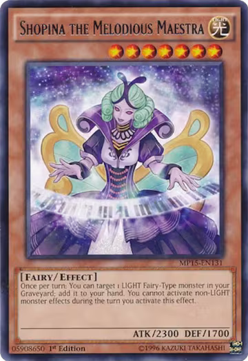 Shopina the Melodious Maestra (MP15-EN131), 2015 Mega-Tins Mega Pack — Yu-Gi-Oh! card price