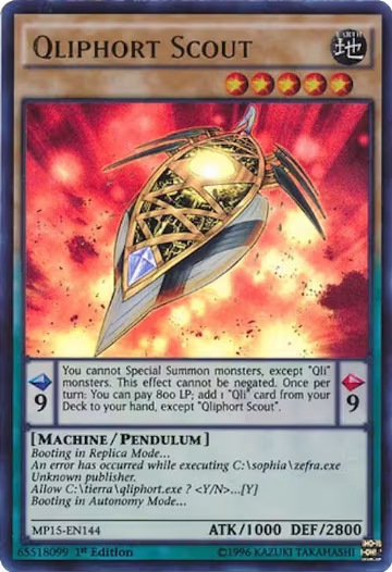 Qliphort Scout (MP15-EN144), 2015 Mega-Tins Mega Pack — Yu-Gi-Oh! card price