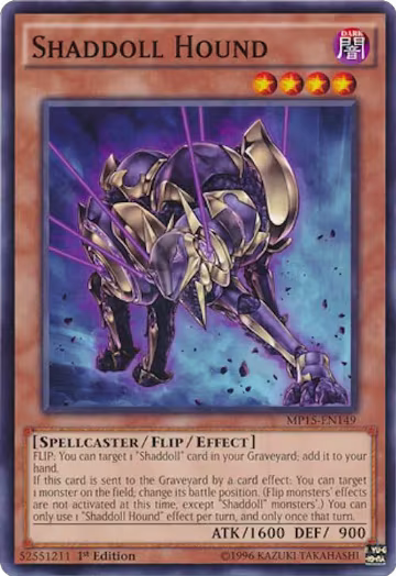 Shaddoll Hound (MP15-EN149), 2015 Mega-Tins Mega Pack — Yu-Gi-Oh! card price
