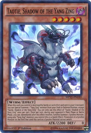 Taotie, Shadow of the Yang Zing (MP15-EN150), 2015 Mega-Tins Mega Pack — Yu-Gi-Oh! card price