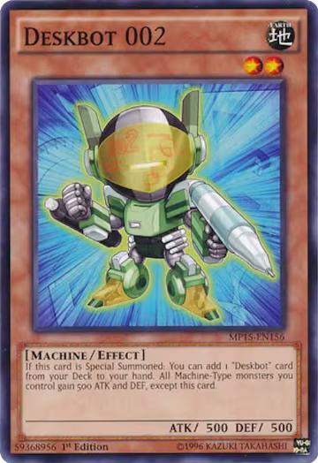 Deskbot 002 (MP15-EN156), 2015 Mega-Tins Mega Pack — Yu-Gi-Oh! card price