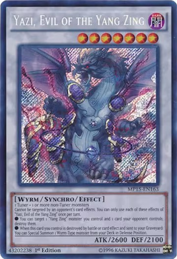 Yazi, Evil of the Yang Zing (MP15-EN163), 2015 Mega-Tins Mega Pack — Yu-Gi-Oh! card price