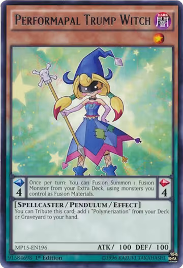 Performapal Trump Witch (MP15-EN196), 2015 Mega-Tins Mega Pack — Yu-Gi-Oh! card price