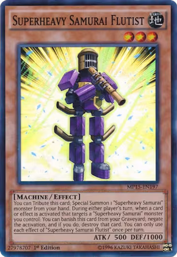 Superheavy Samurai Flutist (MP15-EN197), 2015 Mega-Tins Mega Pack — Yu-Gi-Oh! card price