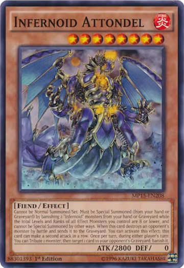 Infernoid Attondel (MP15-EN208), 2015 Mega-Tins Mega Pack — Yu-Gi-Oh! card price