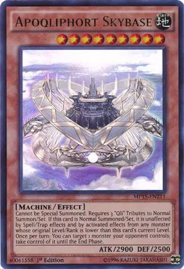 Apoqliphort Skybase (MP15-EN211), 2015 Mega-Tins Mega Pack — Yu-Gi-Oh! card price
