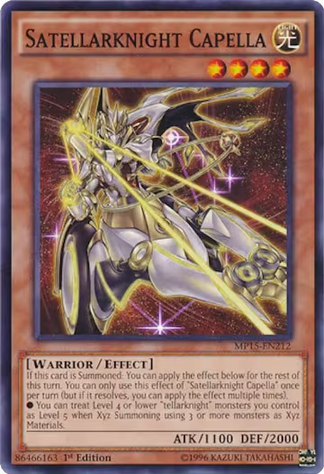 Satellarknight Capella (MP15-EN212), 2015 Mega-Tins Mega Pack — Yu-Gi-Oh! card price