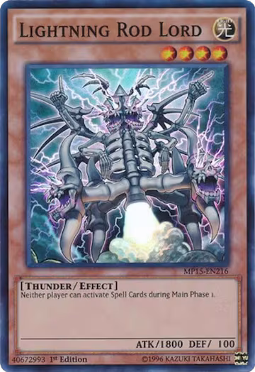 Lightning Rod Lord (MP15-EN216), 2015 Mega-Tins Mega Pack — Yu-Gi-Oh! card price