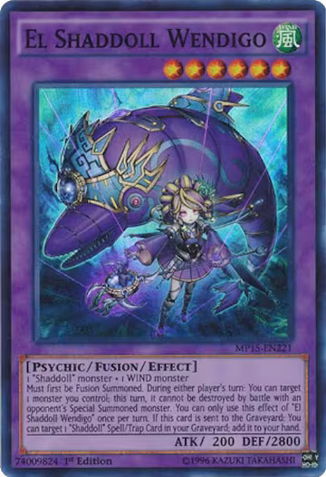 El Shaddoll Wendigo (MP15-EN221), 2015 Mega-Tins Mega Pack — Yu-Gi-Oh! card price