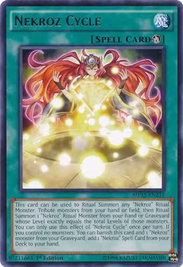 Nekroz Cycle (MP15-EN231), 2015 Mega-Tins Mega Pack — Yu-Gi-Oh! card price