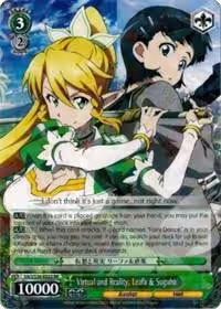 Virtual and Reality, Leafa & Suguha (SAO/S26-E022 RR), Sword Art Online Vol.2 — Weiß Schwarz card price