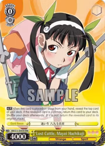 Lost Cattle, Mayoi Hachikuji (RRR) (BM/S15-E005R RRR), BAKEMONOGATARI — Weiß Schwarz card price