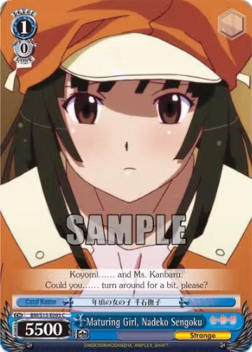 Maturing Girl, Nadeko Sengoku (BM/S15-E093 C), BAKEMONOGATARI — Weiß Schwarz card price